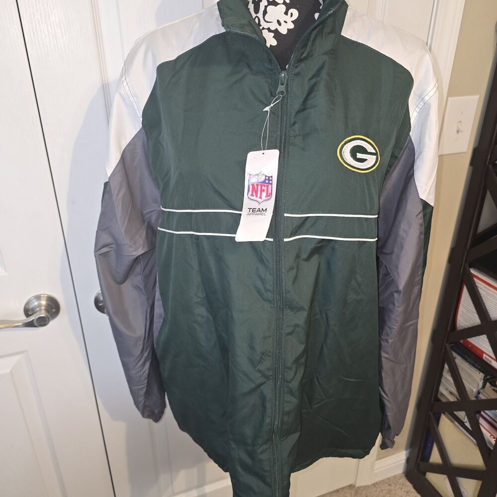 NWT Green Bay Packers Dunbrooke NFL Mens Size L Windbreaker SPORTS ILLUSTRATED